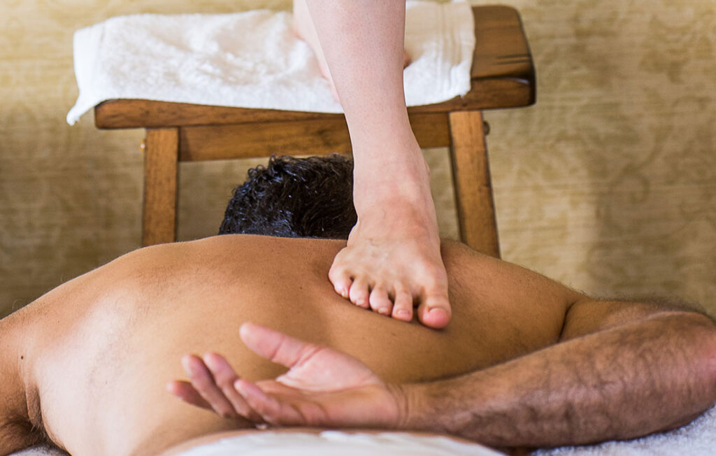 Barefoot massage in London